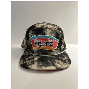 Mitchell & Ness San Antonio Spurs Pink HardWood Acid Wash Rope SnapBack Hat